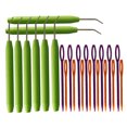 thumbnail image 1 of Justharion Plastic Crochet Hook Kit Portable Hand Held Ergonomic Professional Reusable Wood Handle Sewing Shop Crocheting Needles 8 Sets 1Set, 1 of 5