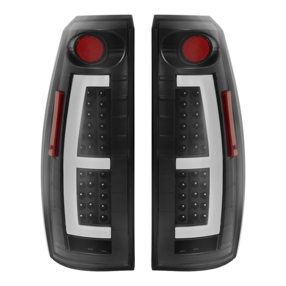 2x LED Bar Tail Lights Left Right For Chevrolet Avalanche 2007-2013 Clear/Black