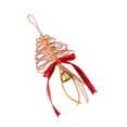 thumbnail image 4 of Christmas Árbol Colgante Adorno Decorativo con Campana Elaborado a Mano en Cuerda Y Metal Apto para Decorar Árboles Paredes Ventanas Y para Regalar en Rosa, 4 of 8