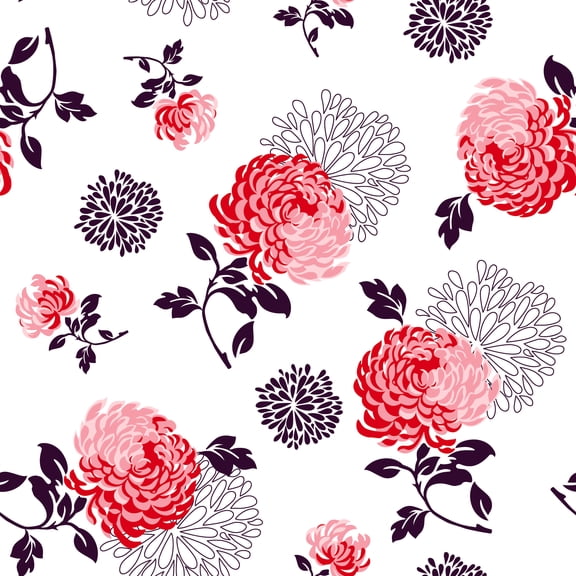 MuralsPrint Dandelion Floral Removable Wallpaper - 10'ft H x 24''inch W