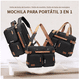 thumbnail image 2 of Mochila Maletín  Bloosom Bolso Mensajero 3 En 1 Para Laptop De 17.3in Negro, 2 of 4