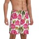thumbnail image 2 of Fotbe Rose Flowers Pantalones Cortos de Pijama para Hombre, Ropa de Dormir, Pantalones de Pijama Cortos para Hombre-Small, 2 of 6