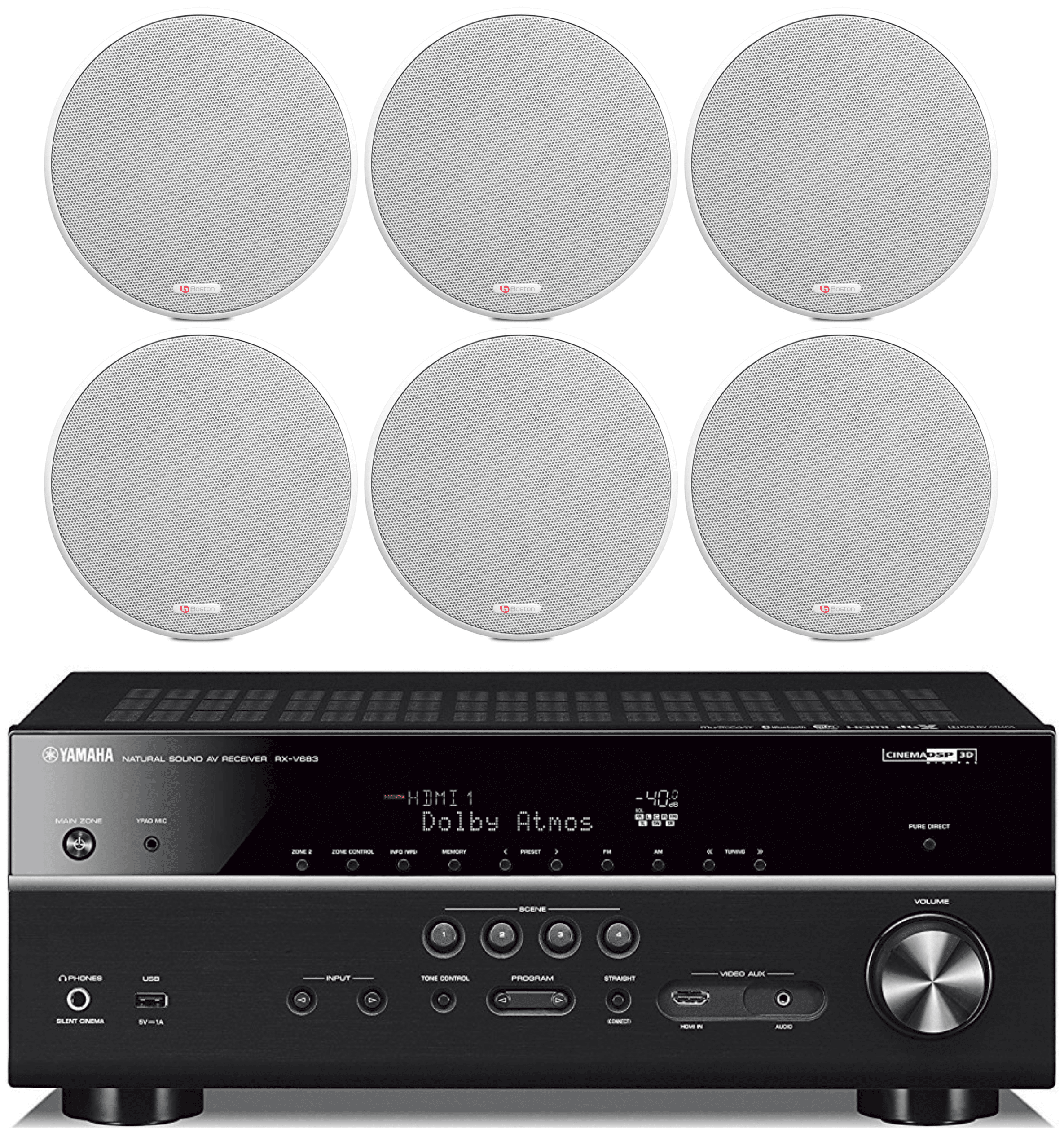 ceiling rear speakers home theater
