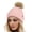 Pink, variant on FURTALK Womens Winter Knitted Beanie Hat with Faux Fur Pom Warm Knit Skull Cap Beanie for Women