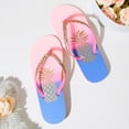 thumbnail image 6 of Girls Flip Flop Sandals - Little/Big Kids Animal Fruit Print, Easy-On Slide Thong Summer Beach Water Shoes, 6 of 6