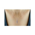 thumbnail image 6 of 2.00 Carat T.G.W. Tanzanite And White Diamond Accent Sterling Silver 3-Piece Jewelry set, 6 of 7