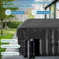 thumbnail image 3 of 73 inch Outdoor Inflatable Hot Tub with 130 Bubble Air Jets, 4-6 Person Square Portable Hottub Spa with LED Control Panel, Blow Up Spa Bathtub with 2 Filter, Temperature up to 104°F, 3 of 7