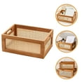 thumbnail image 1 of OULII Wood Storage Box Decorative Baskets Light Brown 1Set, 1 of 8