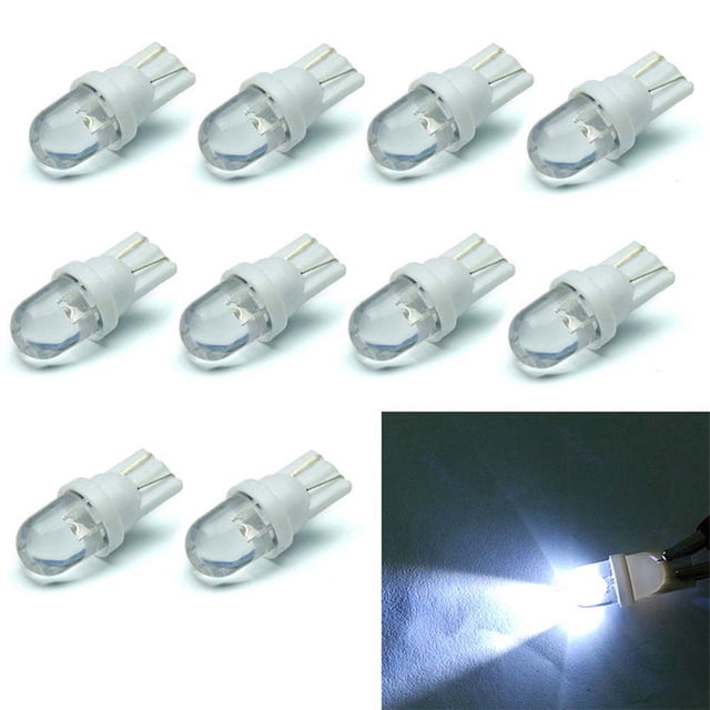 Luz De Tablero De Cuña De Coche Lateral,10 Unids/Set T10 Blanco 12V Led 194 168 158 5W 6500K Serendint VI009910-00