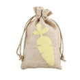 thumbnail image 2 of HaoXun Easter Linen Drawstring Gift Bag - Candy Egg Storage Pouch for Easter Holiday Home Party Supplies, 2 of 6