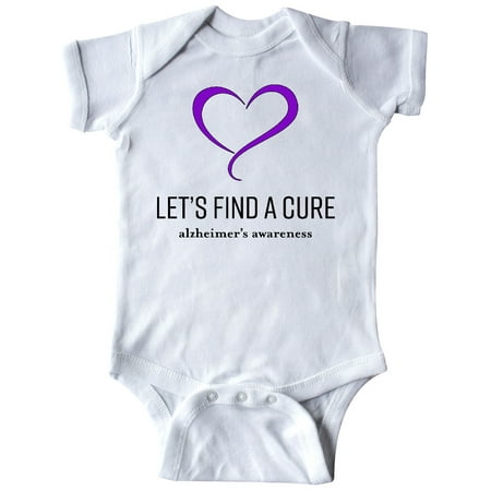 

Inktastic Let s Find a Cure- Alzheimer s Awareness Gift Baby Boy or Baby Girl Bodysuit