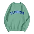 thumbnail image 5 of WEAIXIMIUNG Sweat à Fermeture Éclair pour Femmes Sans Capuche Grande Taille Mode Décontractée Imprimé Lettre Col Rond Manches Longues Sweat de Festival Léger, 5 of 5
