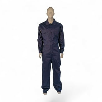 Flame Retardant FR Coverall - 88% C / 12% Nylon, X-Large, Navy