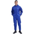 thumbnail image 4 of TiaoBug Men's Long Sleeve Work Overall Mechanic Uniforms Lightweight Jumpsuits Front Zipper Suit Blue M/165, 4 of 7
