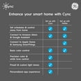 thumbnail image 3 of GE Cync A19 Smart LED Light Bulb, Color Changing Indoor Décor Lights, 60 Watts, Medium Base, 1pk, 3 of 5