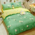 thumbnail image 4 of Vikakiooze Friendly Soft Four Piece Bed Set For Student Dormitory Bedding Set With Fresh Patterns Suitable For 70.86in Beds, 4 of 6