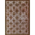 thumbnail image 1 of Ahgly Company Indoor Rectangle Mid-Century Modern Red Brown Oriental Area Rugs, Swatch Sample, 1 of 6