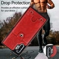 thumbnail image 4 of PU Leather Wallet Case for Samsung Galaxy Note 10 Necklace Lanyard Case Cover with Card Holder Adjustable Detachable Anti-Lost Neck Strap Case for Samsung Galaxy Note 10,6.3",Red, 4 of 17