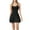 Black, variant on Women's Active A-Line Dress - Slim Fit, Adjustable Straps, Removable Cups, Gym/Outdoor