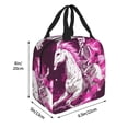 thumbnail image 2 of Picia Skull White Horse Printed Lunch box Lunch bag for Men Women Large Capacity Lunchbox Reusable Lunch Bags Insulated Lunch Bag Lunch Box Cooler, 2 of 6