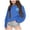 AB2673 Blue, variant on Bjutir Girls Sweatshirts Floral Print Tops Crewneck Winter Long Sleeve Pullover Soft Daily Wear, Size 2-10 Years, Black