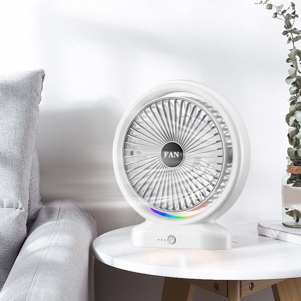 Ventilateur électrique portable rechargeable par USB, 3 vitesses, sans