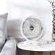 thumbnail image 4 of Campana Para Cocina Three-Speed Mini Desktop Fan Rechargeable Battery Powered Fan With Colorful LED Lights Portable USB Fan Quiet Suitable For Home Office Travel Camping Fan, 4 of 7