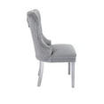 thumbnail image 3 of Simba Stainless Steel 2 Piece Chair Finish with Velvet Fabric in Light Gray, 3 of 6