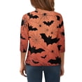 thumbnail image 4 of Abcomgle Halloween Shirts for Girls Size 10-12 Spooky Bat Graphic T-Shirts for Kid Girls Crewneck 3/4 Sleeve Tee Shirts for Girls Fall Funny Cute Blouses for Girls,7-8 Years, 4 of 5