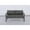 Charcoal, variant on Cabo Aluminum Loveseat with Gray Frame in Charcoal Cushion