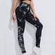 thumbnail image 2 of Pantalones de yoga sin costuras para mujer con estampado tie dye: cintura alta, efecto lifting en los glúteos, cierre con lazo, leggings opacos para hacer ejercicio, versátiles para fitness/pilates, 2 of 4