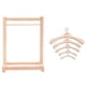 thumbnail image 1 of Wooden Doll Clothes Hanger Rack Simple Design for Organizing and Storing Doll Accessories, 1 of 3
