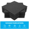 thumbnail image 3 of AGPtEK 12 Packs Acoustic Absorption Panels 12 * 12 * 0.4 Inches Sound Insulation Panels Beveled Edge Tiles, High Density Acoustic Sound Absorbing Panels Black, 3 of 8