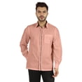 thumbnail image 1 of Bestman Solid Formal Shirt For Mens Button Down Shirt Front Patch Pocket Office Wear, 1 of 7