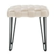 thumbnail image 4 of Linon Shadbury Square Stool Tan, 4 of 6