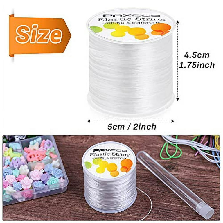 1mm Elastic Bracelet String Cord Clear Stretch Bead Cord for