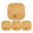 thumbnail image 5 of WEUVEB 4pcs re Jars With Bamboo Lids Glass Canisters Light Brown, 5 of 8