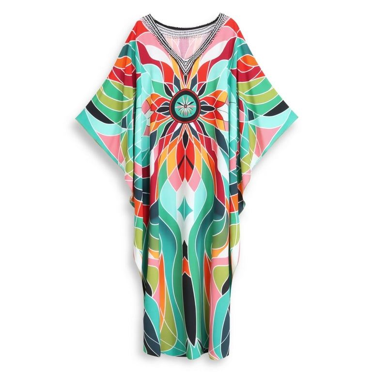 Edolynsa Kaftans for Women Fancy Plus Size Caftan Loungewear