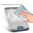 thumbnail image 5 of BIQIANWO Digital Kitchen Scale 10kg/22lbs - High Precision Food Scale for Baking and Cooking, Dual Unit Display in Grams and Ounces, Easy to Clean Stainless Steel, Battery Powered (No Battery Included, 5 of 8