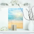 thumbnail image 1 of Golden Sand avec Eaux Bleues - Impression sur Toile Photo de Plage, 1 of 3