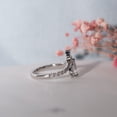 thumbnail image 3 of Kalapi Jewel 14K White Gold Pear Cut Engagement Ring for Women - 1.3 Ct Moissanite Drop Shape Three Stone Style - Designer Wedding Promise Ring in Prong Setting, 3 of 4