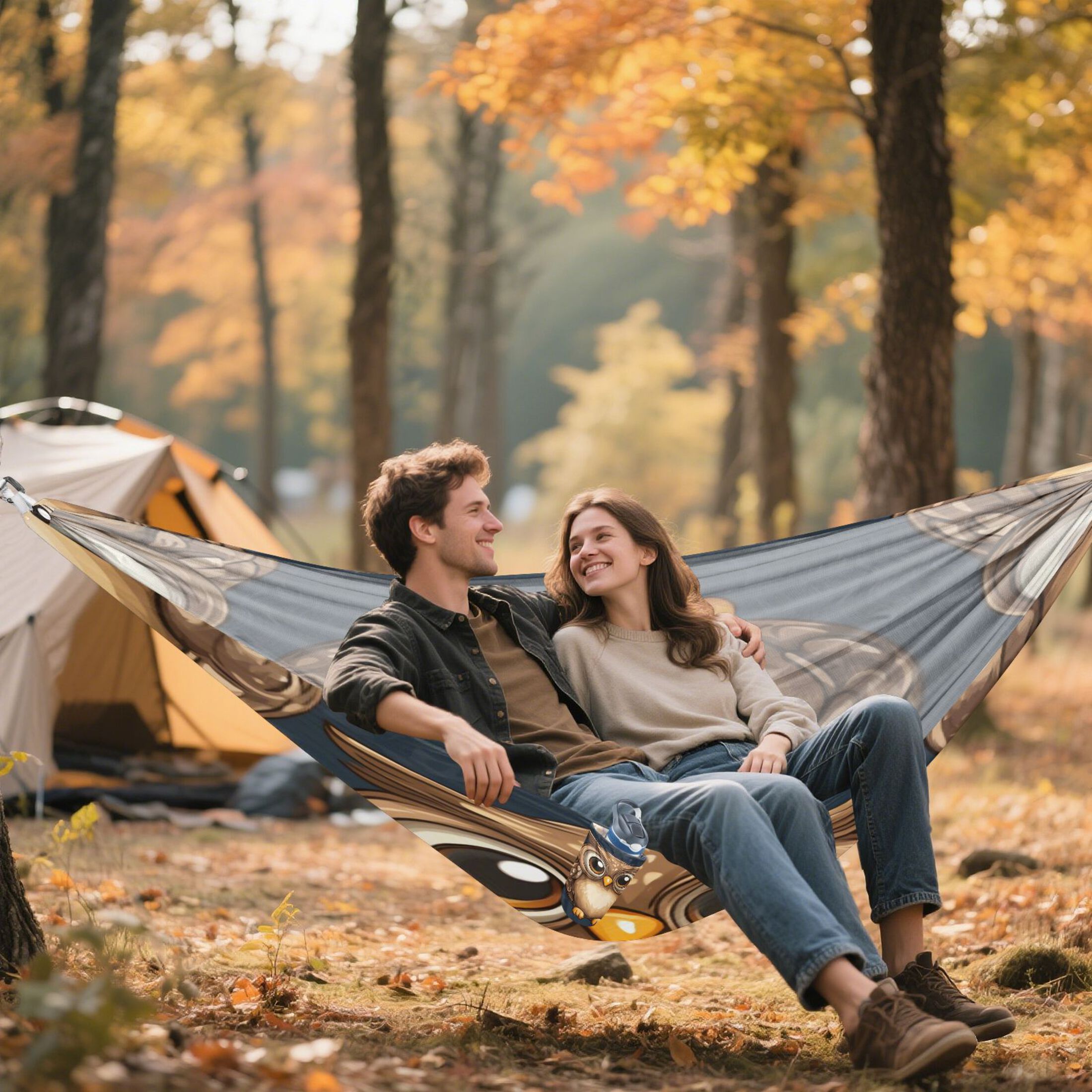 Hammock Camping Hammock Nylon Portable Hammock Travel Camping Hammock Cartoon Owl