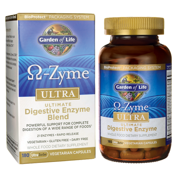 Garden of Life OmegaZyme Ultra Ultimate Digestive Enzyme Blend 180 Veg
