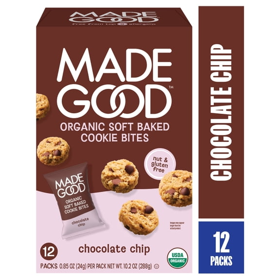 MadeGood Chocolate Chip Soft Baked Cookies Family Pack 12pk