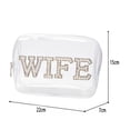 thumbnail image 2 of Uobin Clear For Bride Wedding Travel Toiletry Organizer Tote With Handle Bridesmaid Storage Pouch, 2 of 7