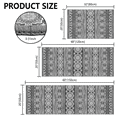 thumbnail image 2 of TECHVIDA Gray Kitchen Rug Set 3 Piece,Non Slip Machine Washable Kitchen Mats,Boho Farmhouse Hallway Doormat for Home Decor, 2 of 8