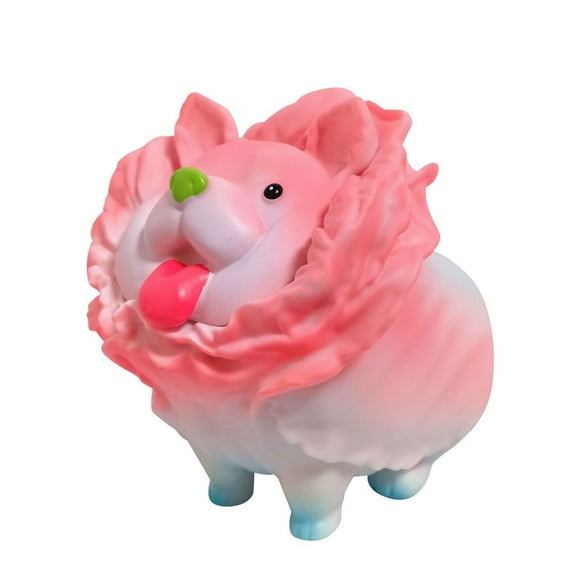 Cabbage Dog Vegetable Q Version Doll Valentine‘s Day Gift Model Toy Decoration