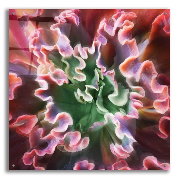 Epic Art 'Rippled Edges' by Jan Bell Acrylic Glass Wall Art, 36"x36"