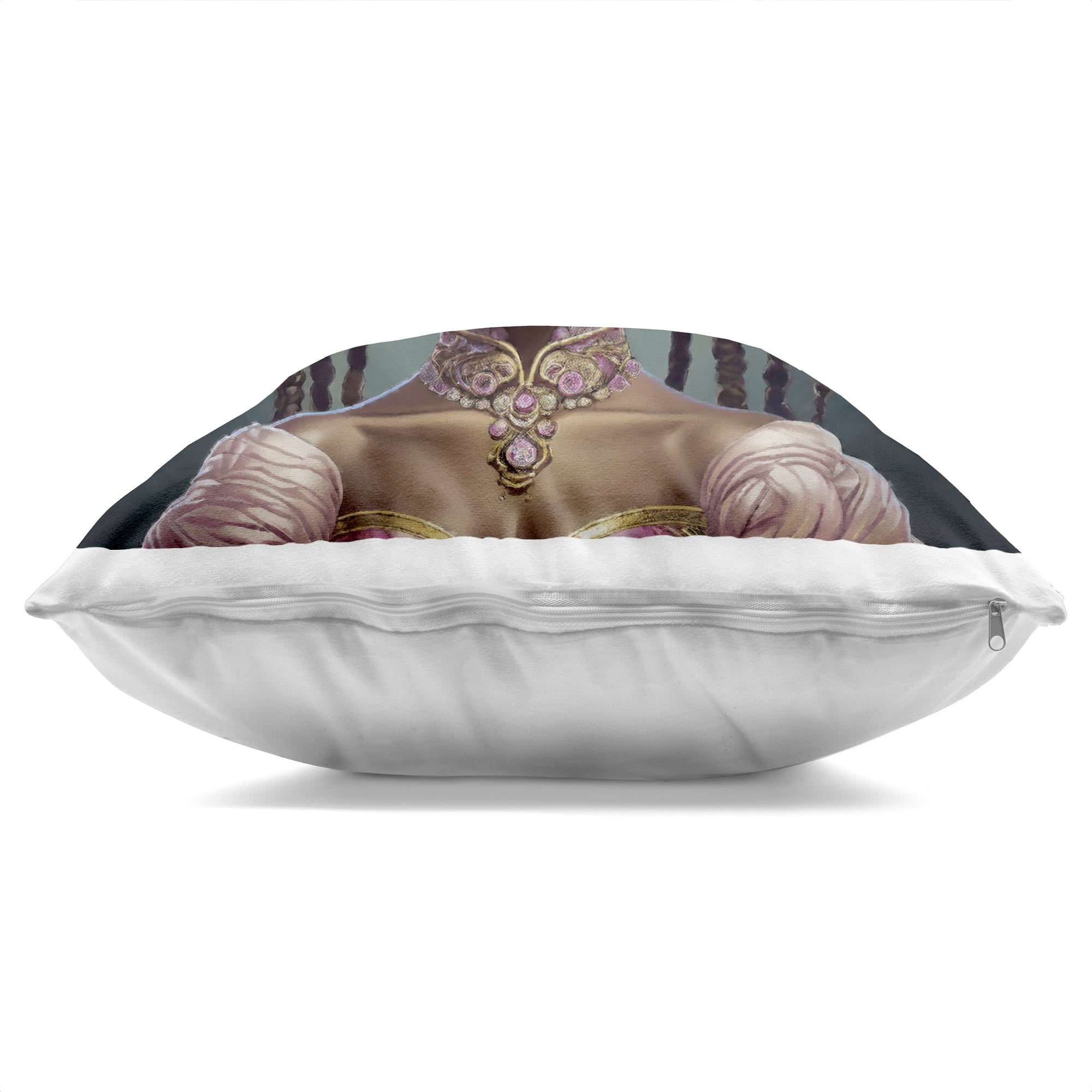 Stupell Industries Rococo Woman With Bows Decorative Printed Throw Pillow, design by Grotto Studios