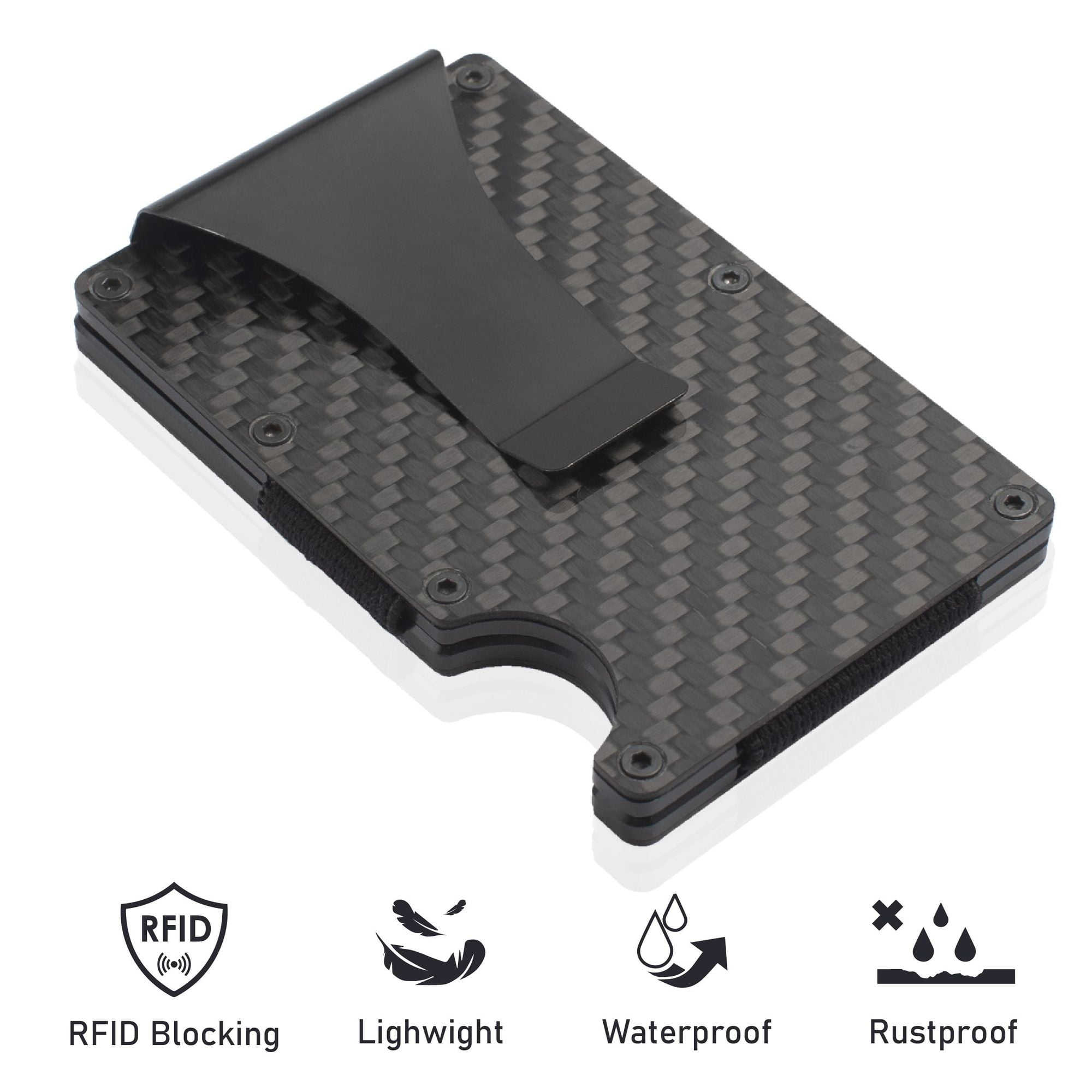 INNKER Front Pocket Wallet Minimalist Wallet Slim Metal Money Clip RFID Blocking Card Holder for Men and Women